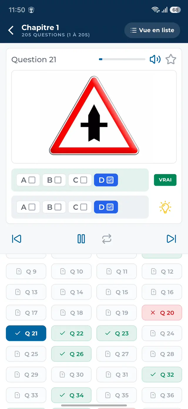 Réponse correcte