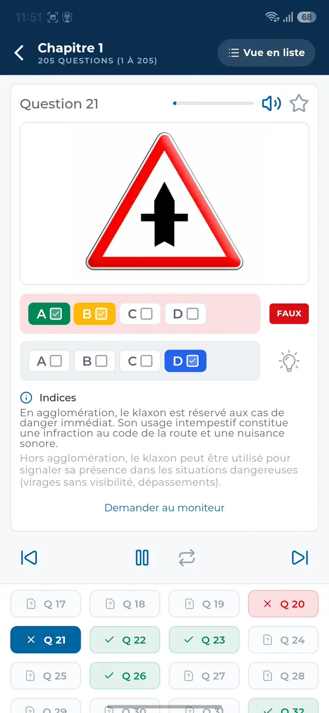 Indices et explication